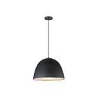 ET2 Lighting E24916-BKSBR Fungo 1-Lumière 12W Noir/Laiton satiné Suspendu