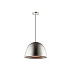 ET2 Lighting E24916-SNBK Fungo 1-Lumière 12W Nickel satiné/Noir Suspendu