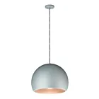 ET2 Lighting E24924-DGCOF Palla 1-Lumière 8W Gris foncé/café Suspendu