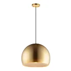 ET2 Lighting E24924-SBRCOF Palla 1-Lumière 8W Laiton satiné/café Suspendu