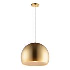 ET2 Lighting E24924-SBRCOF Palla 1-Lumière 8W Laiton satiné/café Suspendu
