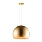 ET2 Lighting E24926-SBRCOF Palla 1-Lumière 12W Laiton satiné/café Suspendu