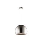 ET2 Lighting E24926-SNBK Palla 1-Lumière 12W Nickel satiné/Noir Suspendu