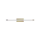 ET2 Lighting E24938-WNAB 30W Albâtre blanc et laiton naturel vieilli LED Applique murale