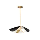 ET2 Lighting E24966-WTBKGLD Carmen 2-Lumières 14W Noir/Or Suspendu