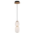ET2 Lighting E25066-92BKGLD Soji 1-Lumière 14W Noir/Or Suspendu