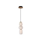 ET2 Lighting E25067-92BKGLD Soji 1-Lumière 20W Noir/Or Suspendu