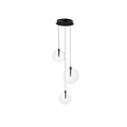 ET2 Lighting E25073-18BK 3-Lumières 5.4W Noir LED Suspendu