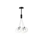 ET2 Lighting E25084-18BK Burst 4-Lumières 7.2W Noir Suspendu