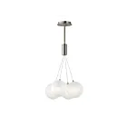 ET2 Lighting E25084-54SN Burst 4-Lumières 7.2W Nickel satiné Suspendu
