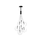 ET2 Lighting E25087-18BK Burst 9-Lumières 16.2W Noir Suspendu