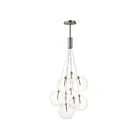 ET2 Lighting E25087-18SN Burst 9-Lumières 16.2W Nickel satiné Suspendu