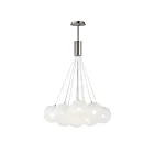 ET2 Lighting E25089-54SN Burst 12-Lumières 21.6W Nickel satiné Suspendu