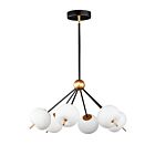 ET2 Lighting E25116-92BKGLD Quest 6-Lumières 36W Noir/Or Suspendu