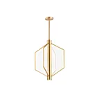 ET2 Lighting E25134-133NAB Telstar 4-Lumières 42W Laiton naturel vieilli Suspendu