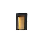 ET2 Lighting Alcove E30102-BKGLD Noir/Or 18W Lanterne murale d'extérieur