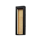 ET2 Lighting Alcove E30106-BKGLD Noir/Or 36W Lanterne murale d'extérieur