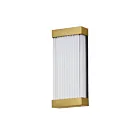 ET2 Lighting Acropolis E30232-122NAB Laiton naturel vieilli 18W Lanterne murale d'extérieur