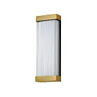 ET2 Lighting Acropolis E30234-122NAB Laiton naturel vieilli 22W Lanterne murale d'extérieur