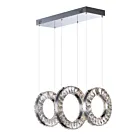 ET2 Lighting E30563-20PC Charm 3-Lumières 135W Chrome poli Suspendu