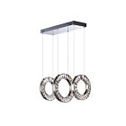 ET2 Lighting E30563-20PC Charm 3-Lumières 135W Chrome poli Suspendu