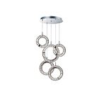ET2 Lighting E30567-20PC Charm 5-Lumières 400W Chrome poli Suspendu