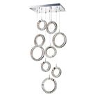ET2 Lighting E30568-20PC Charm 9-Lumières 1350W Chrome poli Suspendu