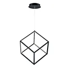 ET2 Lighting E30582-BK 4 Square 1-Lumière 24W Noir Suspendu