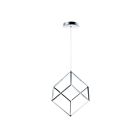 ET2 Lighting E30582-PC 4 Square 1-Lumière 24W Chrome poli Suspendu