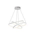 ET2 Lighting E30645-MW Twisted 1-Lumière 83W Blanc mat Suspendu