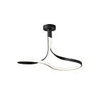 ET2 Lighting Serpentine E30660-BK 1-Lumière 39W Noir Plafonnier semi-encastré LED