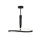 ET2 Lighting E30662-BK Serpentine 1-Lumière 39W Noir Suspendu