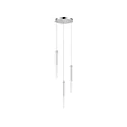 ET2 Lighting E31095-93PC Pipette 3-Lumières 12W Chrome poli Suspendu