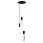 ET2 Lighting E31243-20BK Quartz 3-Lumières 18W Noir Suspendu