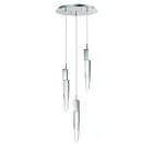 ET2 Lighting E31243-20PC Quartz 3-Lumières 18W Chrome poli Suspendu