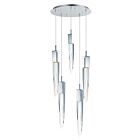 ET2 Lighting E31244-20PC Quartz 5-Lumières 30W Chrome poli Suspendu