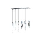 ET2 Lighting E31245-20PC Quartz 6-Lumières 36W Chrome poli Suspendu
