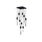 ET2 Lighting E31246-20BK Quartz 9-Lumières 54W Noir Suspendu