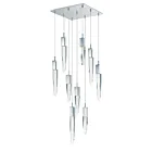ET2 Lighting E31246-20PC Quartz 9-Lumières 54W Chrome poli Suspendu