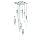 ET2 Lighting E31246-20PC Quartz 9-Lumières 54W Chrome poli Suspendu