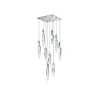 ET2 Lighting E31246-20PC Quartz 9-Lumières 54W Chrome poli Suspendu