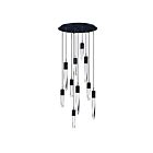 ET2 Lighting E31247-20BK Quartz 10-Lumières 60W Noir Suspendu