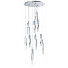 ET2 Lighting E31247-20PC Quartz 10-Lumières 60W Chrome poli Suspendu
