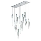 ET2 Lighting E31248-20PC Quartz 12-Lumières 72W Chrome poli Suspendu