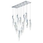 ET2 Lighting E31248-20PC Quartz 12-Lumières 72W Chrome poli Suspendu