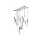ET2 Lighting E31248-20PC Quartz 12-Lumières 72W Chrome poli Suspendu