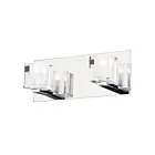 ET2 Lighting Blocs E32032-18PC 2-Lumières Chrome poli 4.4W Applique murale LED