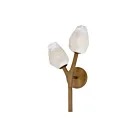 ET2 Lighting Blossom E32792-93NAB 2-Lumières Laiton vieilli naturel 8W Applique murale LED