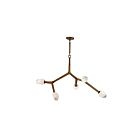 ET2 Lighting E32795-93NAB Blossom 5-Lumières 20W Laiton naturel vieilli Suspendu