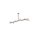 ET2 Lighting E32797-93NAB Blossom 10-Lumières 40W Laiton naturel vieilli Suspendu